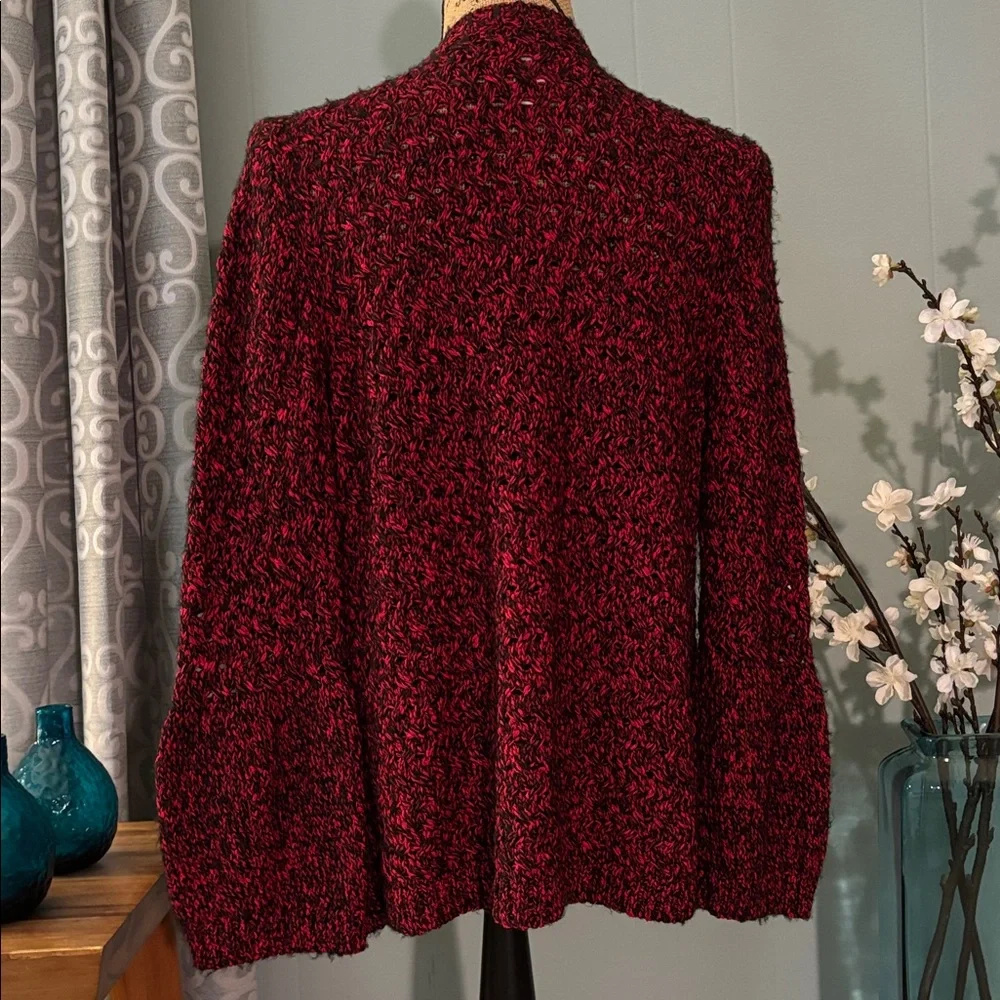 Ruby Rd Marled One Button-Front Cardigan - Picture 5 of 11